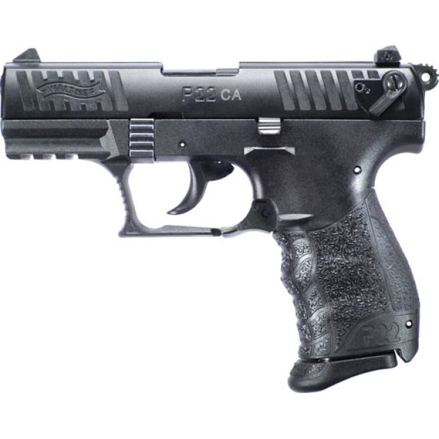 WALTHER P22 CA 22LR 3.42" AS - 10-SHOT BLACK POLYMER