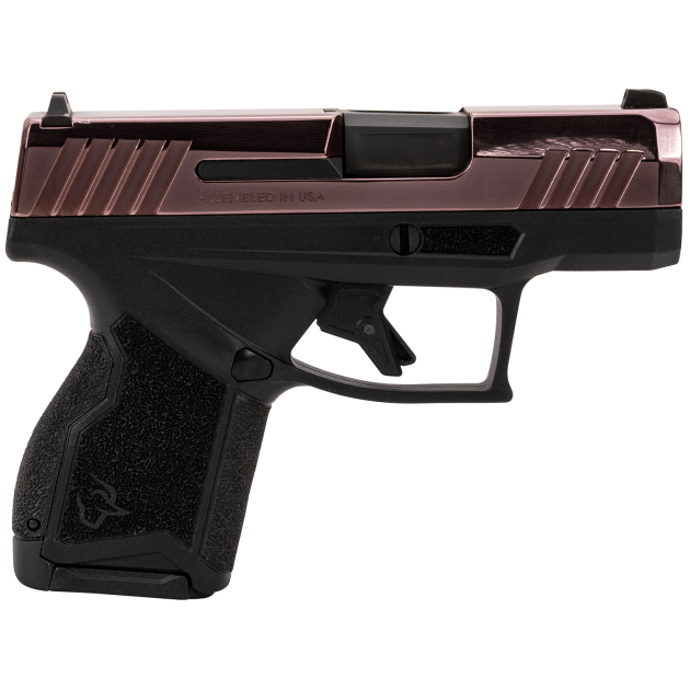Taurus 1-GX4M931-RG GX4  Micro-Compact Frame 9mm Luger 13+1 3.06" Satin Black DLC Stainless Steel Barrel, Rose Gold PVD Serrated Alloy Steel Slide, Matte Black Stainless Steel Frame, Textured Grip