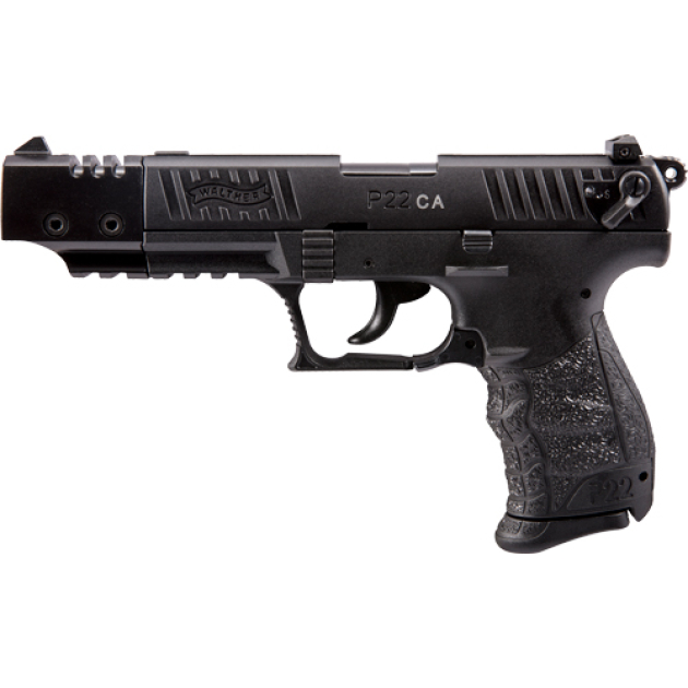 WALTHER P22 CA TARGET 22LR 5" - 10-SHOT BLACK POLYMER THREADED
