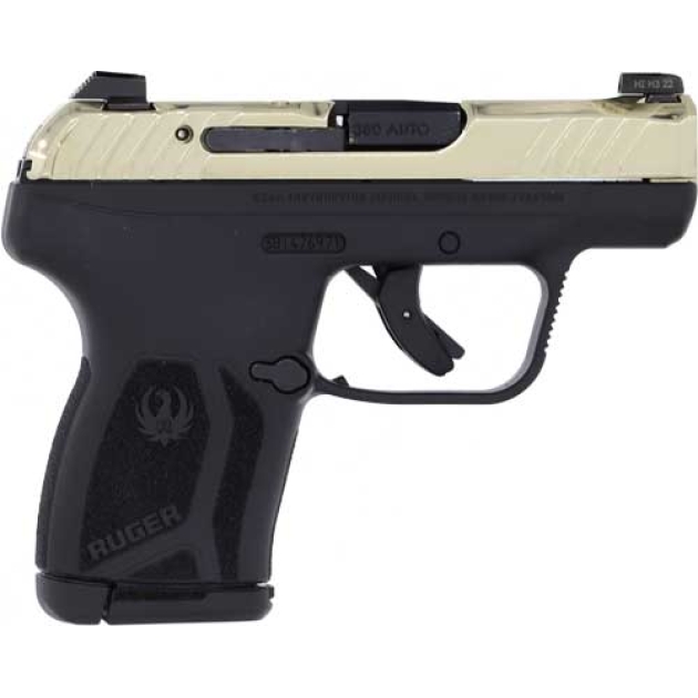 RUGER LCP MAX 380ACP FRONT - NIGHT SGT CHAMPAGNE PVD SLIDE