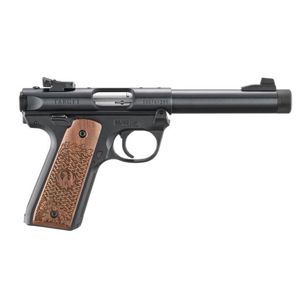 RUGER COLLECTORS SERIES MARK IV 22/45 22LR PISTOL 5.5" ENGRAVED WALNUT GRIPS BLUED 10RD