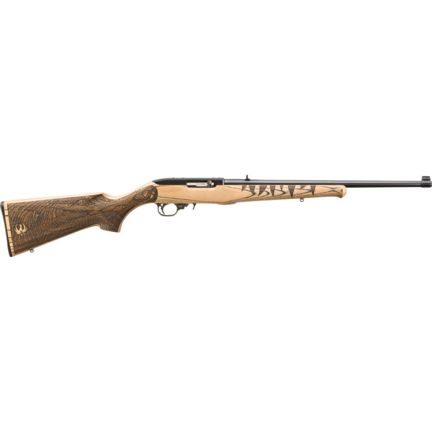 RUGER 10/22 22LR GATOR SCENE - BLUED NATURAL LAMINATE STOCK