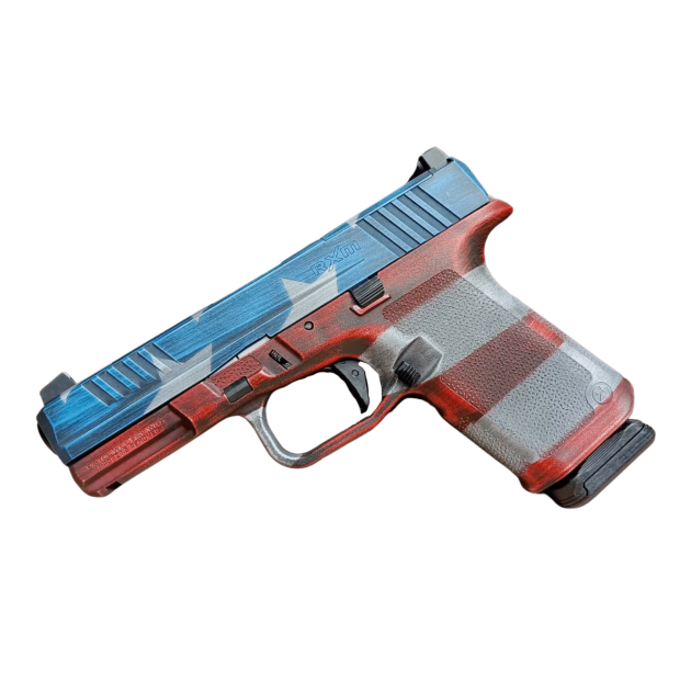 RUGER RXM 9MM PISTOL 4" AMERICAN FLAG O.R. 2-15RD MAGS - ORION EXCLUSIVE