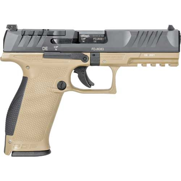 WALTHER PDP OR 9MM 4.5" - 18-SHOT TAN POLYMER FRAME