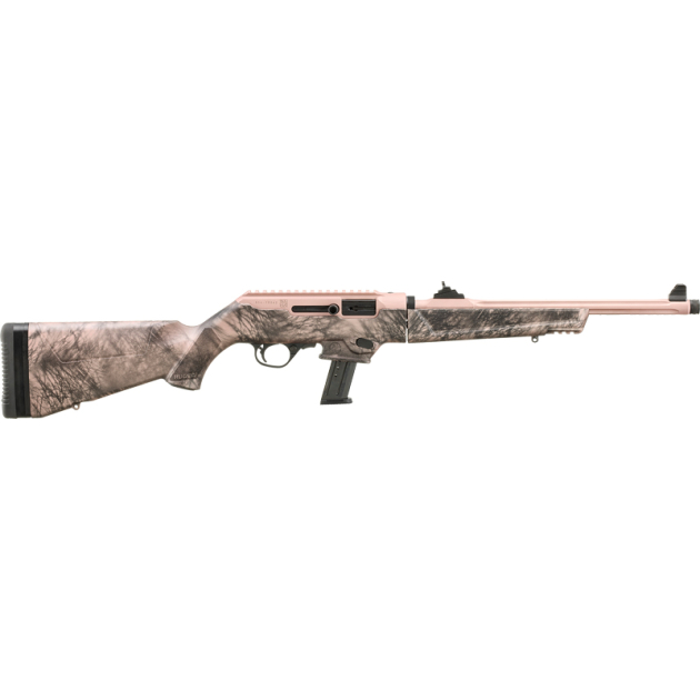 RUGER PC CARBINE ROSE 9MM - 17-SHOT THREADED BBL 1/2"-28