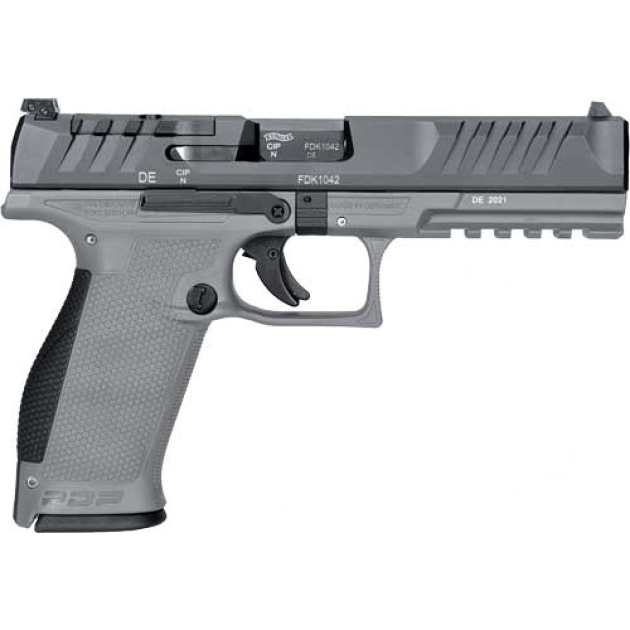 WALTHER PDP OR 9MM 5" - 18-SHOT GRAY POLYMER FRAME