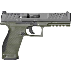 WALTHER PDP OR 9MM 5" - 18-SHOT GREEN POLYMER FRAME