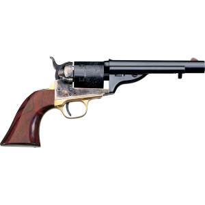 Taylors & Company 550721 1851 Open-Top 45 Colt (LC) Caliber with 5.50" Blued Finish Barrel, 6rd Capacity Blued Finish Cylinder, Color Case Hardened Finish Steel Frame & Walnut Navy Size Grip