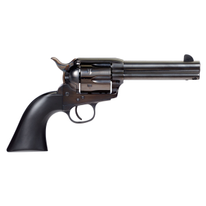Taylors & Company 555161 Devil Anse  45 Colt (LC) Caliber with 4.75" Blued Finish Barrel, 6rd Capacity Blued Finish Cylinder, Color Case Hardened Finish Steel Frame & Matte Black Wood Grip