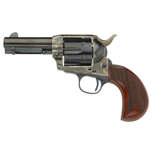 Taylors & Company 555133 1873 Cattleman 45 Colt (LC) 6rd 3.50" Blued Cylinder & Barrel Color Case Hardened Steel Frame Checkered Birdshead Walnut Grip
