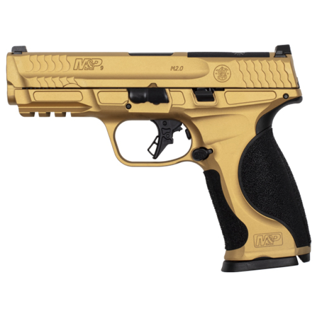 S&W M&P9 M2.0 METAL 9MM 4.25" - 10-SHOT GOLD CERAKOTE