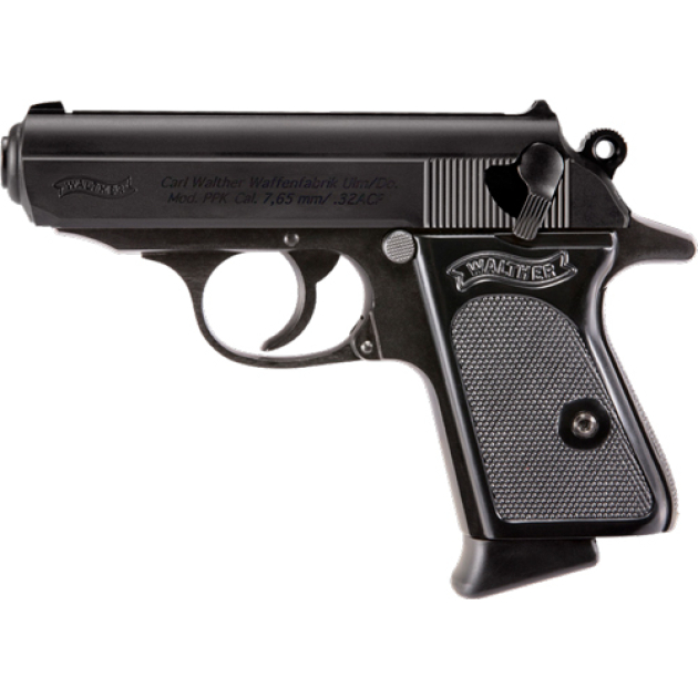 WALTHER PPK 32ACP BLACK FS - 6+1 RD BLACK SYNTHETIC GRIPS