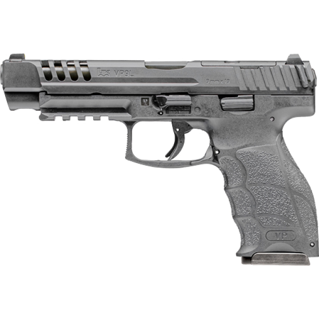 HK VP9L OPTICS READY 9MM 5" - BBL 3-DOT FS 2-15RD BLACK