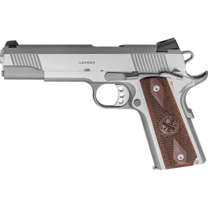 SPRINGFIELD 1911 LOADED 45ACP - 5" 7RD SS/WOOD GRIPS CA COMP - Image 2