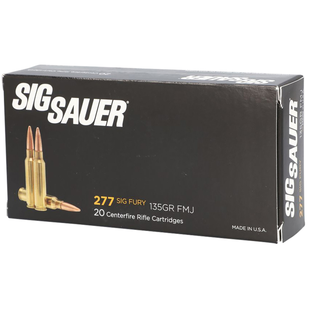 Sig Sauer E277SFB13520 Elite Ball  277Fury 135gr Full Metal Jacket 20 Per Box/10 Case