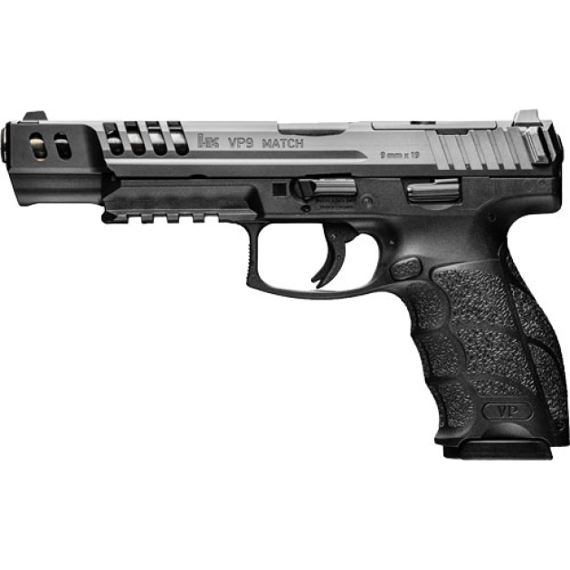 HK VP9 MATCH PUSH BUTTON O-RDY - 9MM 5.51" BBL FS 4-10RD BLK