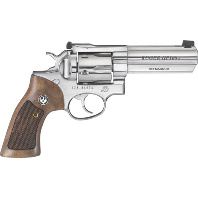 RUGER GP100 357MAG 4.2" AS - POLISHED SS FULL SHROUD (TALO)