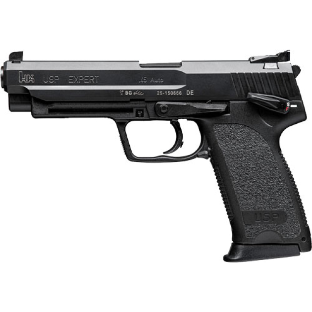 HK USP45 EXPERT V1 DA/SA 45ACP - 5.19"BBL 2-12RD BLACK