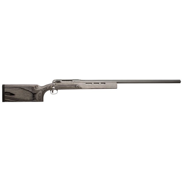 Savage Arms 18533 12 F Class Full Size 6mm BR 1rd 30" Stainless Heavy Barrel, Matte Stainless Steel Receiver Drilled & Tapped, Satin Gray Fixed Laminate Stock, Right Hand