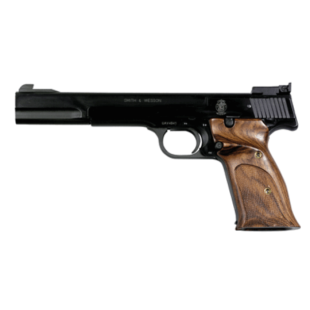 S&W 41 22LR 7" AS - 10SH-ATS-TS-DT BLUED WOOD