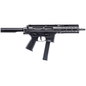 B&T Firearms 500003ABG SPC9  9mm Luger 33+1 9.10", Black, Buffer Tube Stock, Polymer Grip (Glock Mag Compatible)
