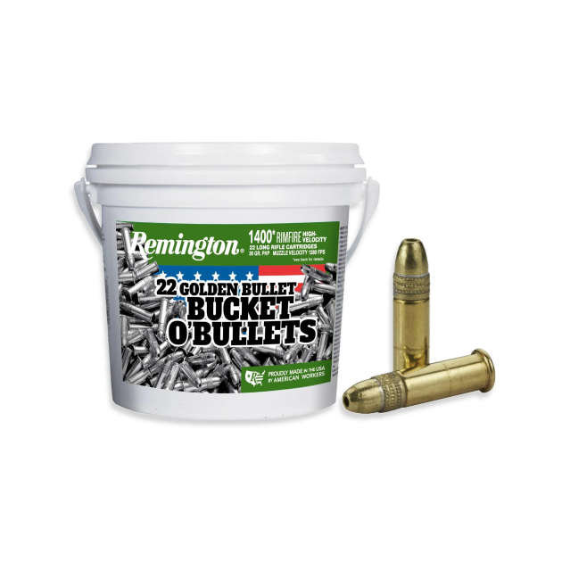 REMINGTON 22 GOLDEN BULLET, 22 LR, HV 36GR HP 1400 RD/BX 4 BX/CS