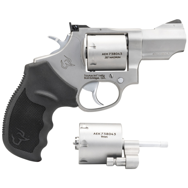 Taurus 2-692029 692  Medium Frame 357 Mag/38 Special +P/9mm 7 Shot 2.50" Matte Stainless Cylinder/Frame/Barrel Transfer Bar Safety