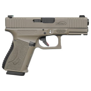TriStar 85772 Apoc  9mm Luger 15+1 4.02" Black Steel Barrel, Flat Dark Earth Cerakote Serrated Steel Slide & Polymer Frame w/Accessory Rail, Textured Grip
