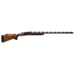 CZ-USA 06502 All American Trap 12 Gauge 2.75" 1rd 34" Ported Barrel, Gloss Blued Metal Finish, Turkish Walnut Stock with Adjustable Comb