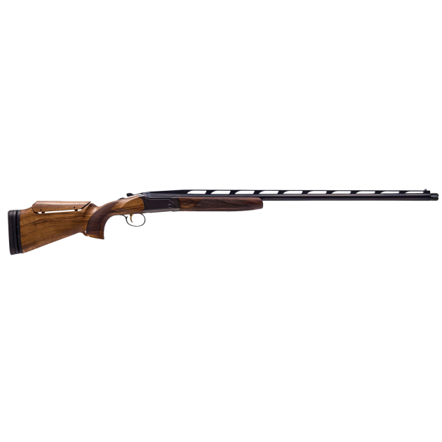 CZ-USA 06502 All American Trap 12 Gauge 2.75" 1rd 34" Ported Barrel, Gloss Blued Metal Finish, Turkish Walnut Stock with Adjustable Comb