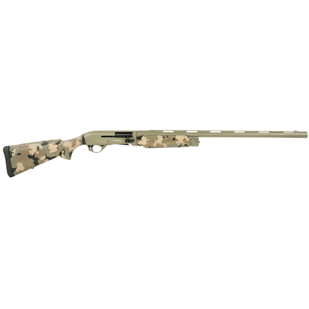 Silver Eagle Arms A21228OS3 Alpha 2  12 Gauge 3" 4+1 28" Green Cerakote Chrome Lined Vent Rib Barrel & Steel Receiver, Old School Camo Synthetic Fixed Stock