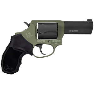Taurus 260531F Defender 605  SA/DA 357 Mag/38 Special +P 5rd 3", Black Barrel/Cylinder, Sniper Green Frame, Black Hogue Rubber Grip, Fixed Front Sight