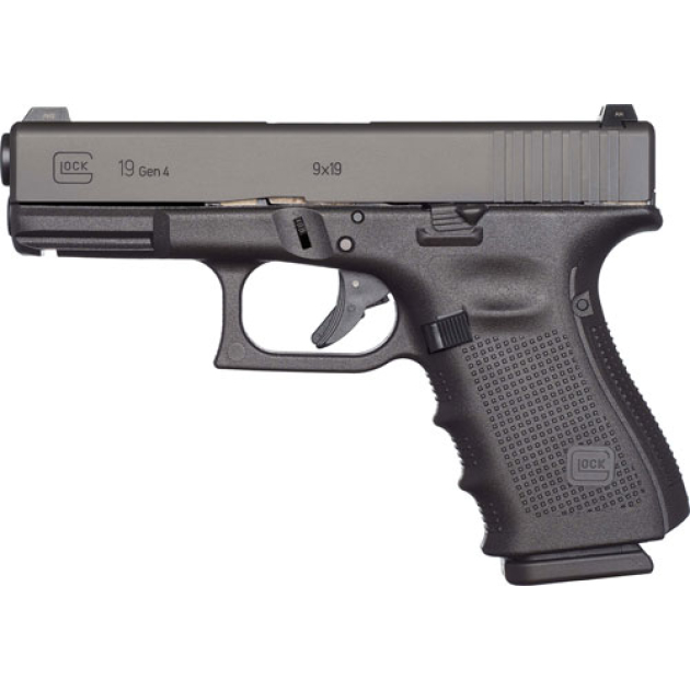 GLOCK 19 GEN4 9MM LUGER FS - 15-SHOT BLACK REBUILT