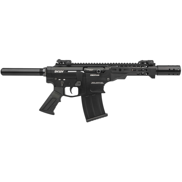 Derya Firearms DY12Y11US Namlu DY12 12 Gauge Semi-Auto 3" 5+1 11" Black Melotine Threaded Barrel, Black Anodized Aluminum Receiver w/Picatinny Rail, Black Adjustable Polymer Stock & Pistol Grip
