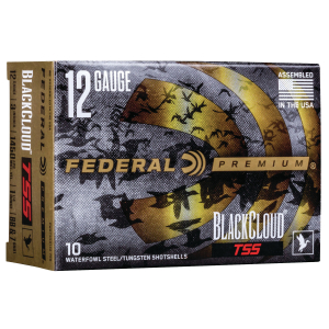Federal PWBTSSX1427B Black Cloud TSS 12Gauge 3" 1 1/4oz Steel Tungsten 7/BBShot 10 Per Box/10 Case