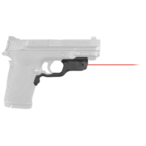 Crimson Trace 0198701 Laserguard  Fits S&W M&P 22/380EZ Shield/9EZ Shield, Red Laser Black Polymer