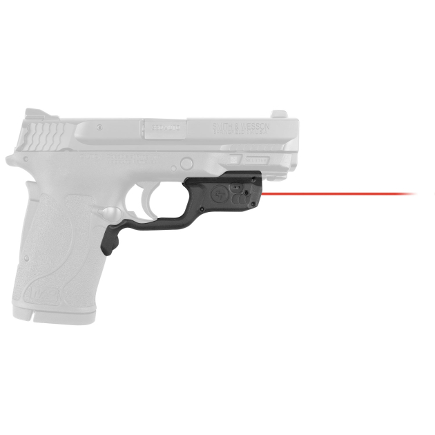 Crimson Trace 0198701 Laserguard  Fits S&W M&P 22/380EZ Shield/9EZ Shield, Red Laser Black Polymer