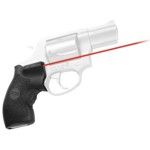 Crimson Trace 0119801 Lasergrips  Fits Taurus Small Frame, Red Laser 633nM Wavelength 5mW Output, Black Polymer