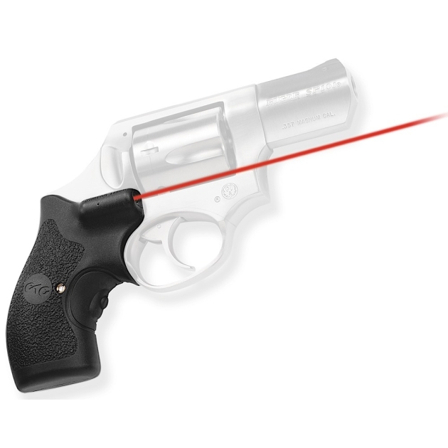 Crimson Trace 011880 Lasergrips  Fits Ruger SP101, Red Laser 633nM Wavelength 5mW Output, Black Polymer