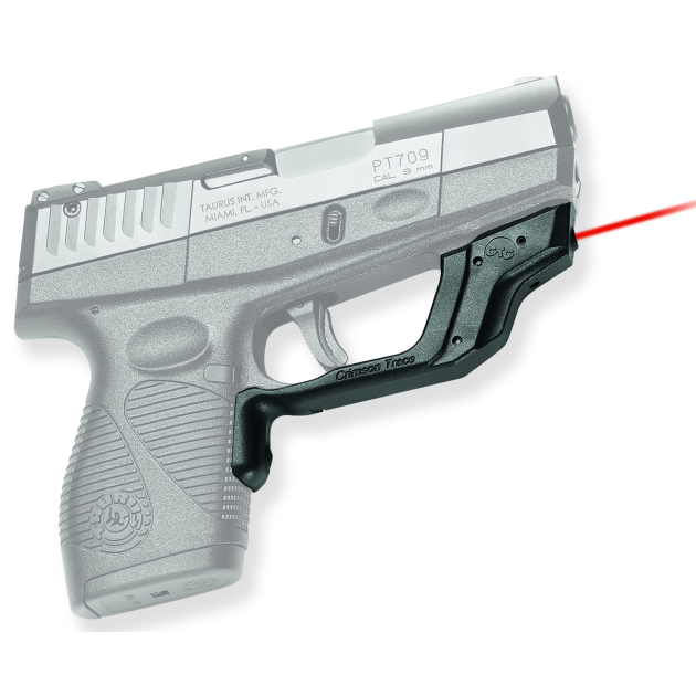 Crimson Trace 0160001 Laserguard  Fits Taurus Slim 709/708/740, Red Laser Black Polymer