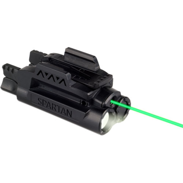 LASERMAX LASER/LIGHT RAIL - MOUNT SPARTAN GREEN/WHITE LED