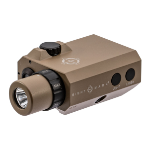 Sightmark SM25012DE LoPro Mini Combo Flashlight and Green Laser Sight  Dark Earth 300 Lumens White LED