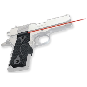 Crimson Trace 011210 Lasergrips  Fits 1911 Compact, Red Laser Black Polymer