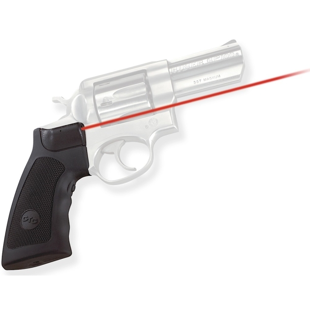 Crimson Trace 011790 Lasergrips  Fits Ruger Alaskan/GP100/Super Redhawk, Red Laser 633nM Wavelength 5mW Output, Black Polymer