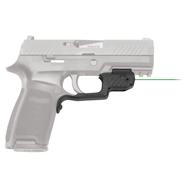 Crimson Trace 0177801 Laserguard  Fits Sig P320 (Except Subcompact)/M17/M18, Green Laser Black Polymer