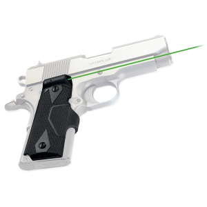Crimson Trace 0141101 Lasergrips  Fits 1911 Compact, Green Laser Black Polymer