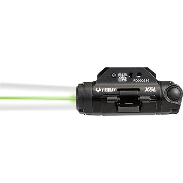 VIRIDIAN LASER/LIGHT X5L GREEN - GEN3 UNI RAIL MNT W/ECR