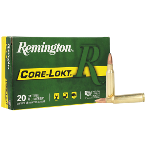 Remington Ammunition 29077 Core-Lokt  250Savage 100gr Pointed Soft Point Core Lokt 20 Per Box/10 Case