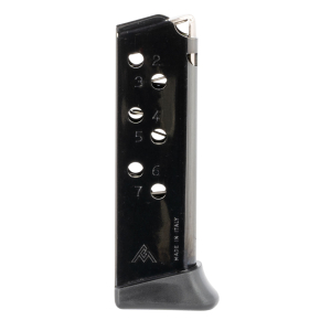 Mec-Gar MGPPKS32FRB Standard  7rd Detachable w/Finger Rest 32 ACP Fits Walther PPK Blued Carbon Steel