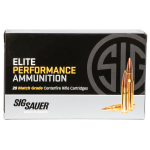 Sig Sauer E3WMM120 Marksman Elite  300 Win Mag 190 gr Open Tip Match 20 Per Box/ 25 Case